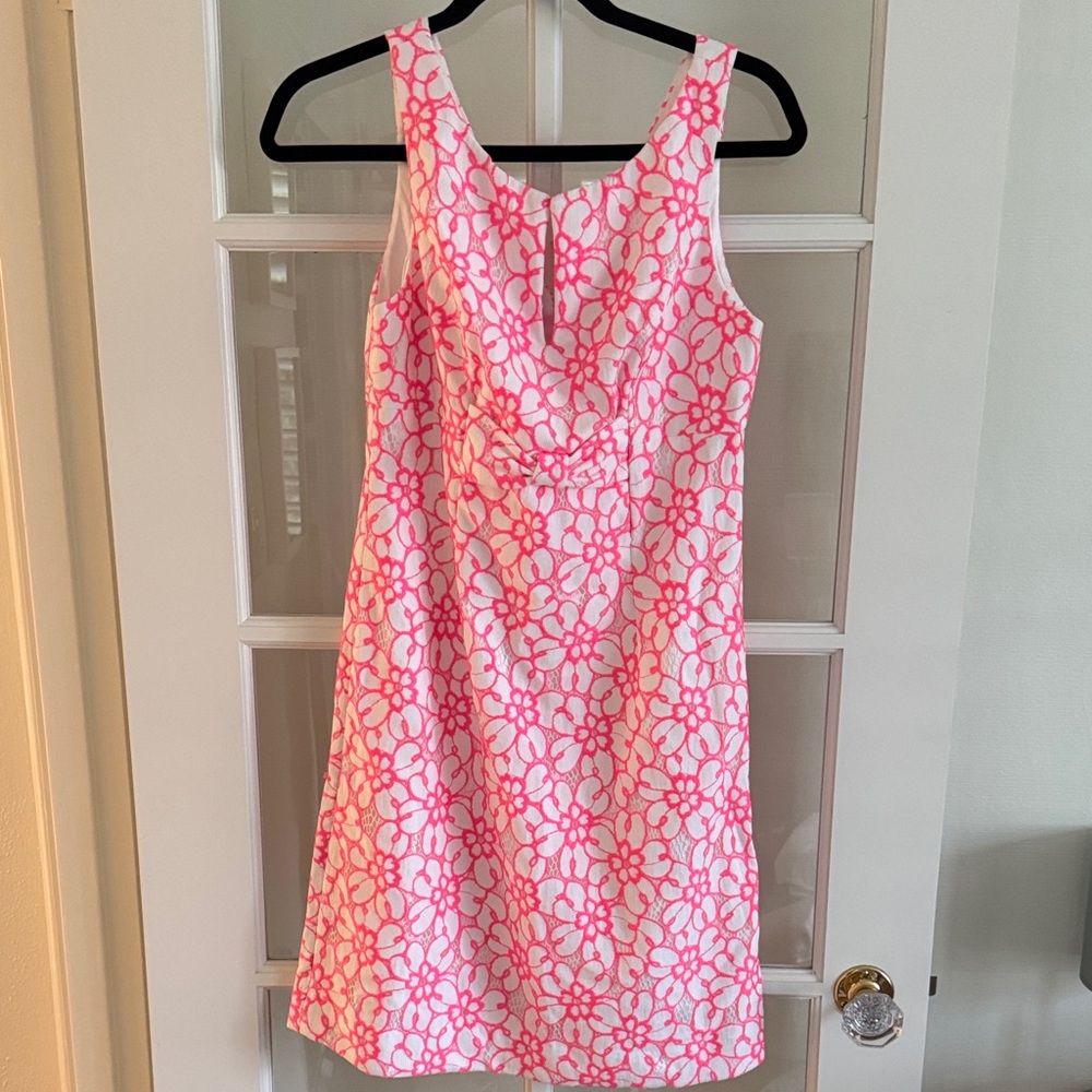 Lilly Pulitzer Pink and White Floral Dress